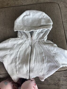 lululemon athletica Kids Light Heather Gray Zip Hoodie